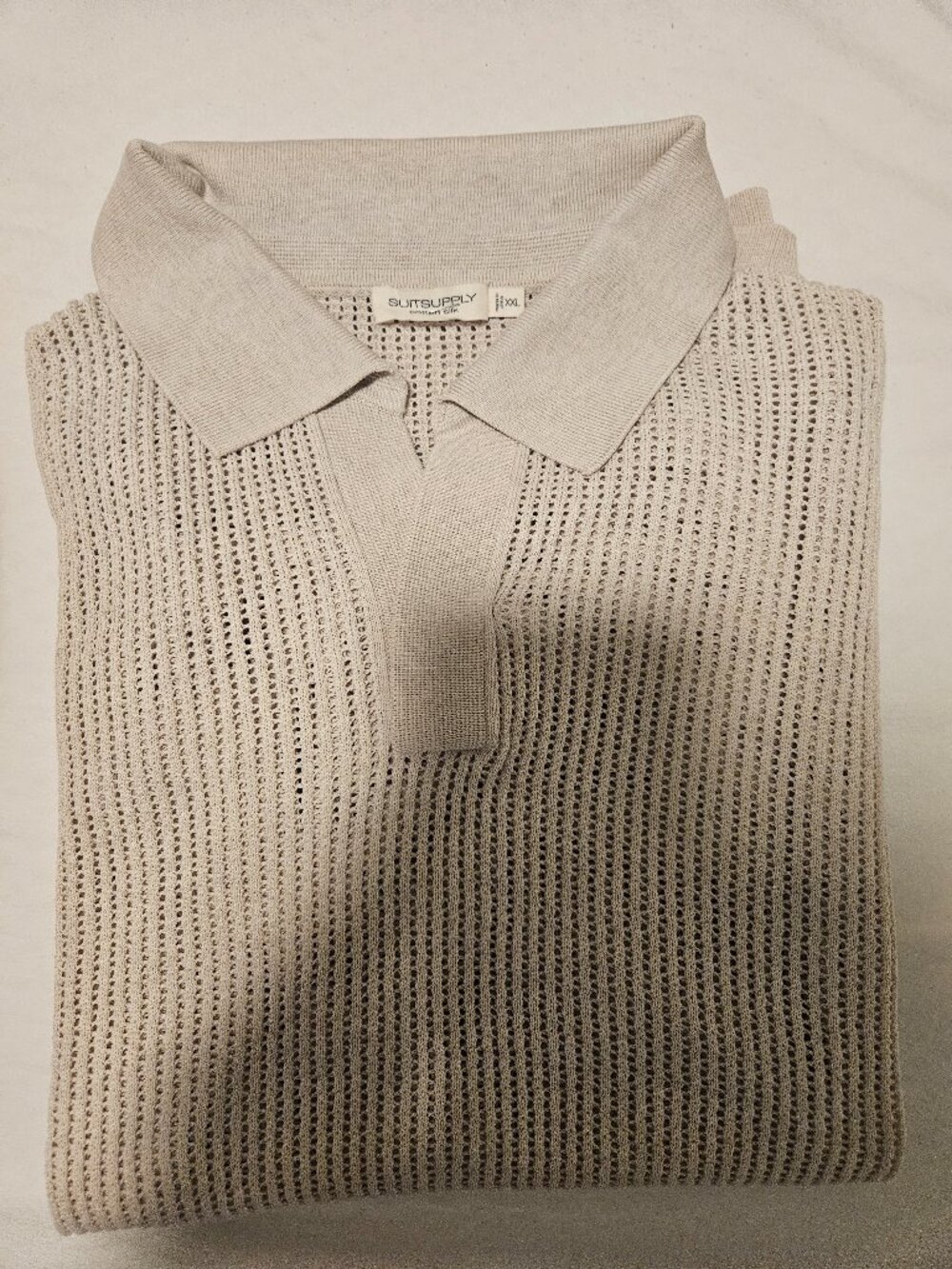 Suitsupply sand polo XXL (fits like XL)